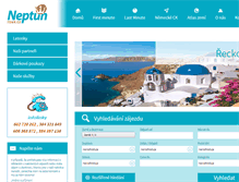 Tablet Screenshot of neptuntour.cz